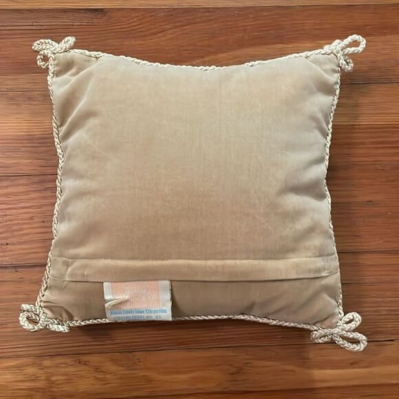 Katha Diddel Home Collection Animal Birthday Party Needlepoint Pillow 10x10 - Picture 2 of 8